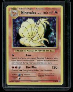 lot 314 image: Ninetales Rare Holo    #15   Pokemon Card