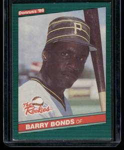 lot 95A image: Barry Bonds RC 1986 Donruss The Rookies #11 Baseball Card