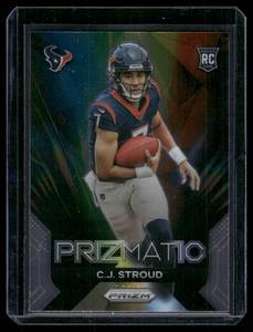 lot 103A image: CJ Stroud RC Prizmatic 2023 Prizm #6 Rookie Football Card