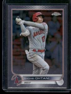 lot 109A image: Shohei Ohtani 2022 Topps Chrome #1 Baseball Card