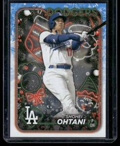 lot 114A image: Shohei Ohtani 2024 Topps Holiday #H1 Baseball Card