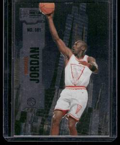 lot 123A image: Michael Jordan 2022 Skybox Metal Universe Champions #001 Basketball Card