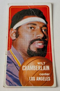 lot 9A image: Wilt Chamberlain 1970 Topps Tallboy #50 Vintage Basketball Card
