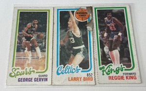 lot 13A image: Larry Bird Rookie Year 1980 Topps #31 Vintage Basketball Card