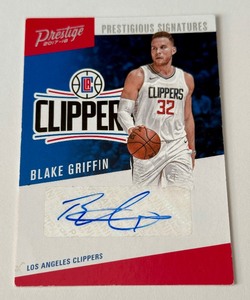 lot 19A image: Blake Griffin Auto 2017-18 Prestige Prestigious Signatures #PS-BGF Basketball Card