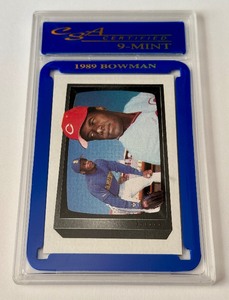 lot 25A image: Ken Griffey Jr. RC Graded 9 Mint 1989 Bowman #259 Rookie Baseball Card