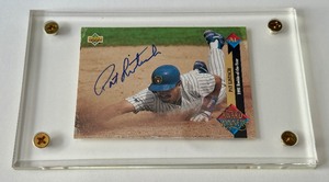 lot 53A image: Pat Listach Auto On-Card 1993 Upper Deck Award Winners Rookie of the Year #491 Baseball Card
