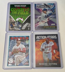 lot 59A image: Shohei Ohtani 4 Card Baseball Lot