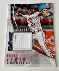 lot 60A image: Royce Lewis Relic 2025 Topps Major League Material #MLM-RLE Minnesota Twins Baseball Card