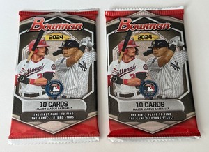 lot 135A image: 2024 Bowman Baseball 2 Pack Lot