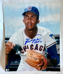 lot 32B image: Fergie Jenkins Signed 8x10 Photo Inscribed HOF 91 Chicago Cubs Baseball