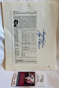 lot 49B image: Tony Oliva Signed Newspaper Article with JSA COA - Minnesota Twins Baseball