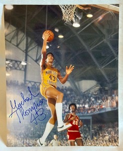 lot 45B image: Mychal Thompson Signed 8x10 Photo University of Minnesota Basketball