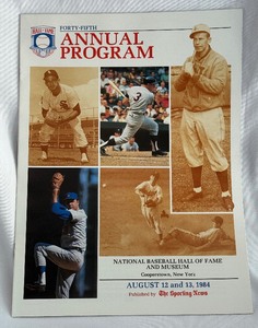 lot 64B image: Harmon Killebrew Hall of Fame Induction 1984 Official Program - Minnesota Twins