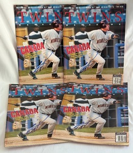 lot 72B image: (4) Corey Koskie Signed Minnesota Twins Baseball Magazines