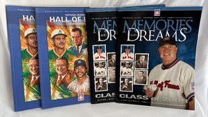 lot 77B image: (2) 2008 Hall of Fame Yearbooks and (2) HOF Memories Goose Gossage Magazines