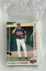 lot 69B image: 2001 Elizabethton Twins Factory Sealed Team Set with Joe Mauer Baseball Card