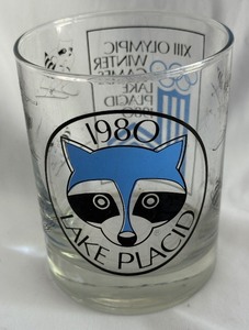 lot 63B image: 1980 Lake Placid Olympic Games Collectible Glass Cup