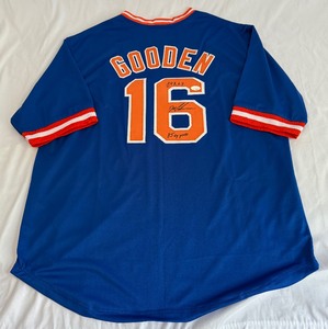 lot 27B image: Dwight Gooden Signed New York Mets Baseball Jersey With JSA COA - Inscribed 84 ROY and 85 Cy Young