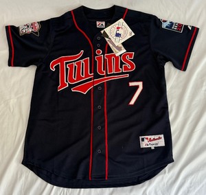 lot 71B image: Joe Mauer New With Tags Size 48 Minnesota Twins Baseball Jersey Majestic MLB Authentic