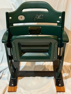 1 OF1! - Joe Mauer Signed Target Field Stadium Seat Row M, Seat 7 With JSA COA Minnesota Twins Baseball
