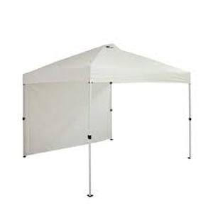 lot 30 image: Everbilt 10 ft. x 10 ft. Commercial Instant Canopy-Pop Up Tent with Wall Panel White    Customer Returns See Pictures