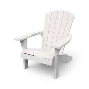 Keter Troy White Adirondack Chair Customer Returns See Pictures