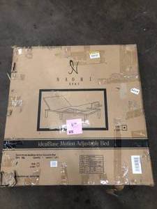 lot 1 image: MAYKOOSH Black, Twin XL, Height Electric Adjustable Bed Frame Base With Wireless Remote Control Customer Returns See Pictures