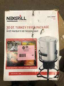 lot 65 image: Nexgrill 30 Qt. Turkey Fryer Package Customer Returns See Pictures