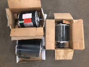 lot 18 image: 2-Speed HP Evaporative Cooler Motor 2-Speed 12 HP Evaporative Cooler Motor  Customer Returns See Pictures