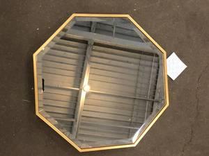 lot 61 image: Gold Octagon Mirror Customer Returns See Pictures
