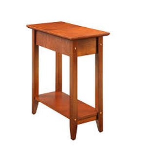 lot 35 image: Lot of Convenience Concepts American Heritage Cherry Flip Top End Table Customer Returns See Pictures