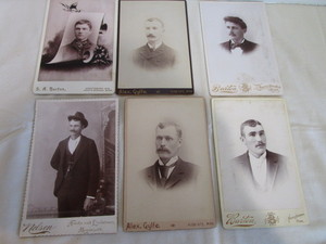 lot 46 image: Cabinet Cards from East Central Photographers