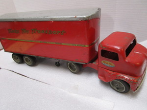 lot 13 image: Antique Tonka Toy Transport