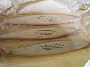 lot 83 image: Rush City  Rock Creek Sharpening Stones, Westberg Cash Store
