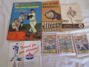 lot 93 image: Baseball Books, Cards