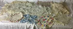 lot 104 image: Vintage Assortment of Doilies - Many Shapes and Sizes