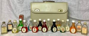 lot 80 image: Vintage Watkins Case and Glass Bottles of Flavorings and Extracts