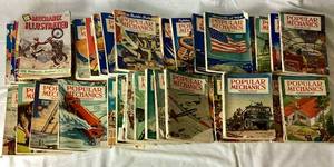 lot 53 image: Popular Mechanics Magazines from 1941 to 1949 - Assorted Editions