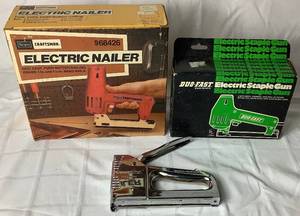 lot 82 image: Electric Nailer, Stable Gun and Cable Tacker Bundle