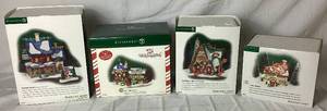 lot 187 image: North Pole Series Dept 56 Northwind Knitters, Custom Stitchers, Arts Hobbies and Crafts and Hand Carved Nutcracker Factory