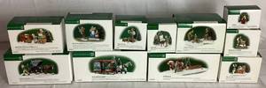 lot 273 image: Dept 56 New England Village Series Accessories - Town People & Professions with the Doctors House Call, Daily Delivery Sleigh and Lumberjack