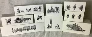 lot 275 image: Heritage Village Dept 56 Village Accessories - Includes Town People and Activities - 9 boxes