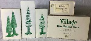 lot 306 image: Dept  56 Original Village Accessories- Tree Lot 4 -  Inludes 5 Boxes