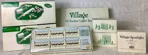 lot 313 image: Dept 56 Village Accessories - Light of the Town - Lot 2 - Includes 6 Boxes