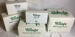 lot 299 image: Dept 56 Original Village Accessories- Mile Creek Bundle