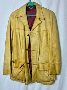 lot 204 image: Vintage Deerskin Jacket- 34 chest, 31 length