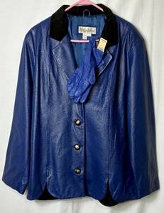 lot 213 image: Maggie Barnes Leather Jacket Size 1X and Wilsons Leather Gloves Size L (Tag still attached)