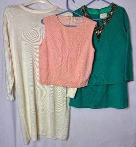 lot 240 image: Vintage Wool and Acrylic Sweater Collection - Sizes 16 & 4222W