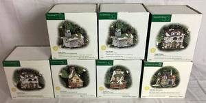 lot 330 image: Dept 56 Ornament Collection - New England Village Series & North Pole Series Includes 7 Boxes